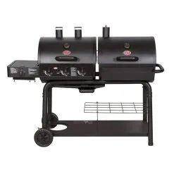 Barbecue Au Charbon Et Au Propane Char-Griller DUO 5050 40 800 BTU, Acier, 1 260 Po², Noir