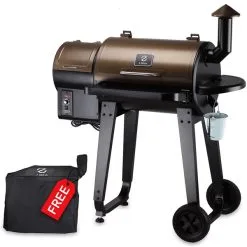 Z GRILLS ZPG-450A Barbecue à Granulés De Bois 8-en-1 BBQ De 452 Po² Bronze