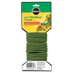 Attache Pour Plante Miracle-Gro, Métalique Souple, 20 Pi, Vert