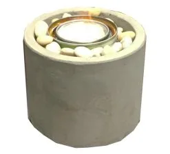 Brûleur De Jardin Paramount Au Carburant Gélifié, 6,3 Po, Argile, Couleur Béton